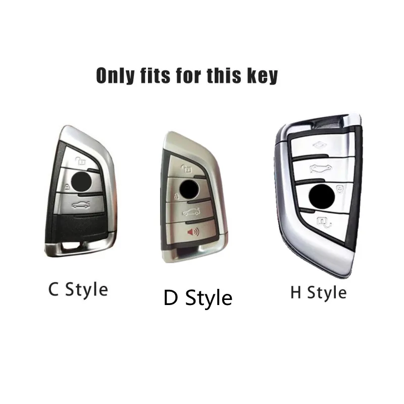 Zinc Alloy Leather Car Key Case for BMW X1 X3 X4 X5 F15 X6 F16 G30 7 Series G11 F48 F39 520 525 f30 118i 218i 320i Accessories