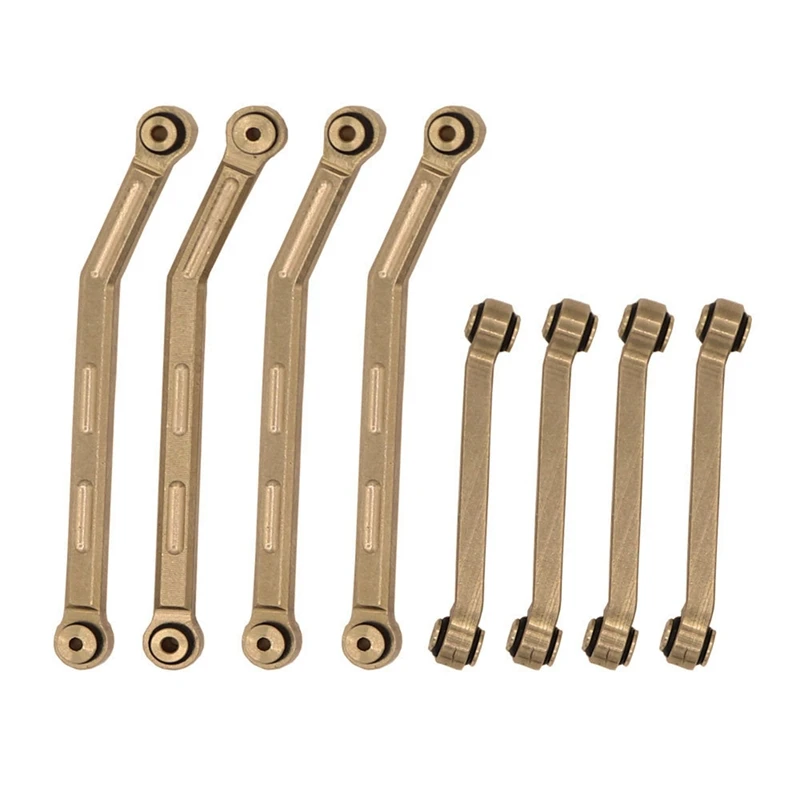 8Pcs Brass High Clearance Chassis Link Set Link Rod Linkage For Axial AX24 1/24 RC Crawler Car Upgrade Parts