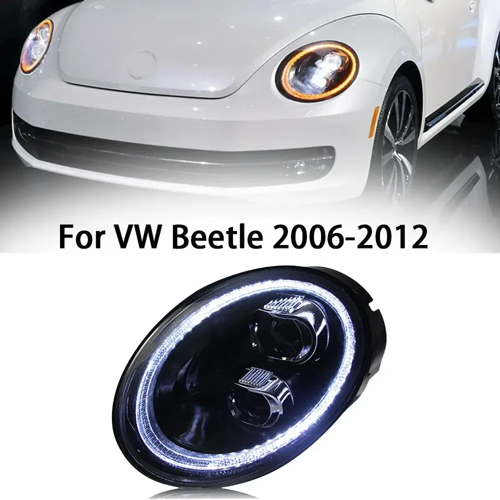 

Car Accessories For VW Beetle 2006-2012 Headlights ALL LED Headlight DRL Head Lamp With Sequential Turning Signal Auto Lighting