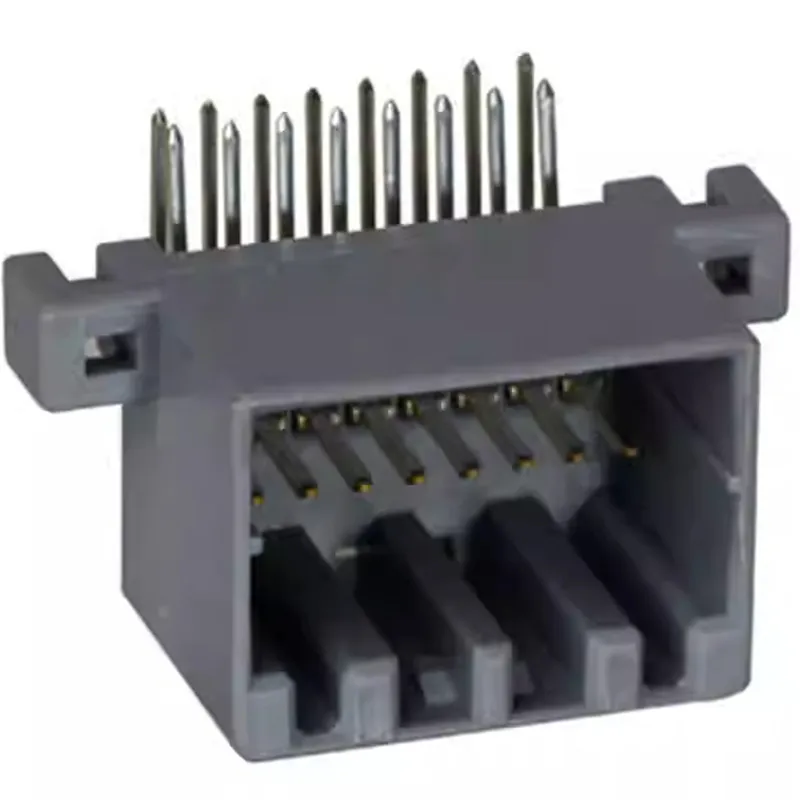 5PCS 68145-1615  68145-1625 16 way gray straight pin / curved pin male socket