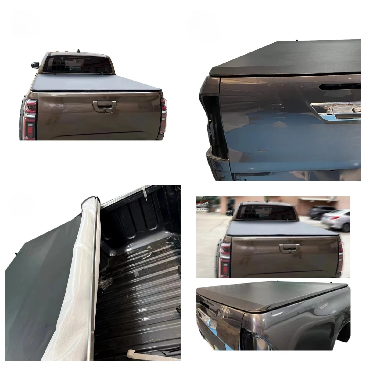 Cubierta enrollable de lona marítima para caja de camioneta 4x4 Hilux D-max Triton L200 Navara NP300 Maxus T60 JAC T8