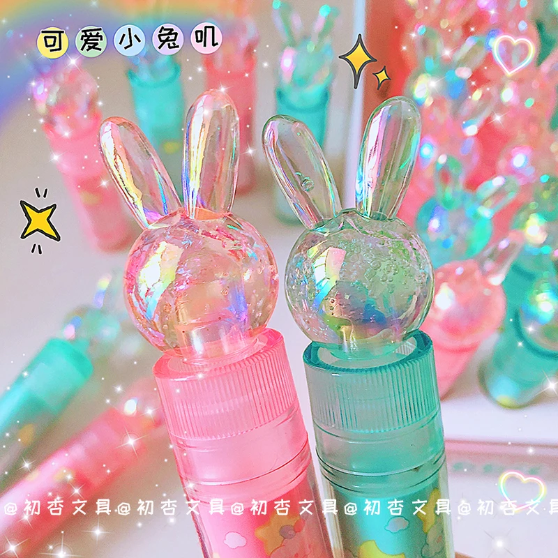 1Pcs Kawaii Lipstick Design Rabbit Rubber Erasers Student Correction Tool Kids School Office Supplies Gift Creative Stationery