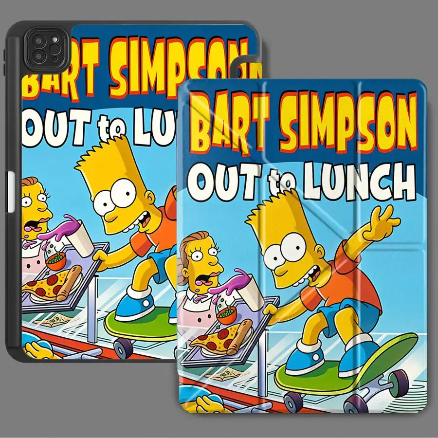 

Simpsons Bart Lunch Tablet Case For iPad Mini 6 7 Air 4 5 M3 M2 M4 11inch Pro 11th 10th 9th 8th 7th 12.9inch Pro 2025 Holder