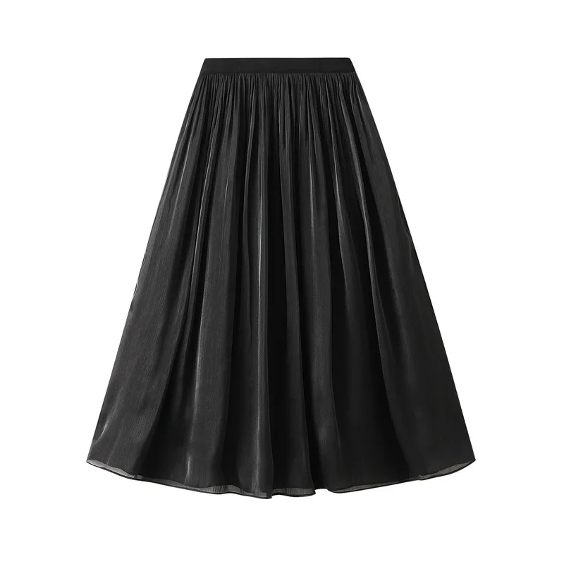 2026 Colored Glass Pearlescent Skirt, , Smart Crotch Covering Skirt, A Line Skirt, Medium length dress, mini skirt 9818