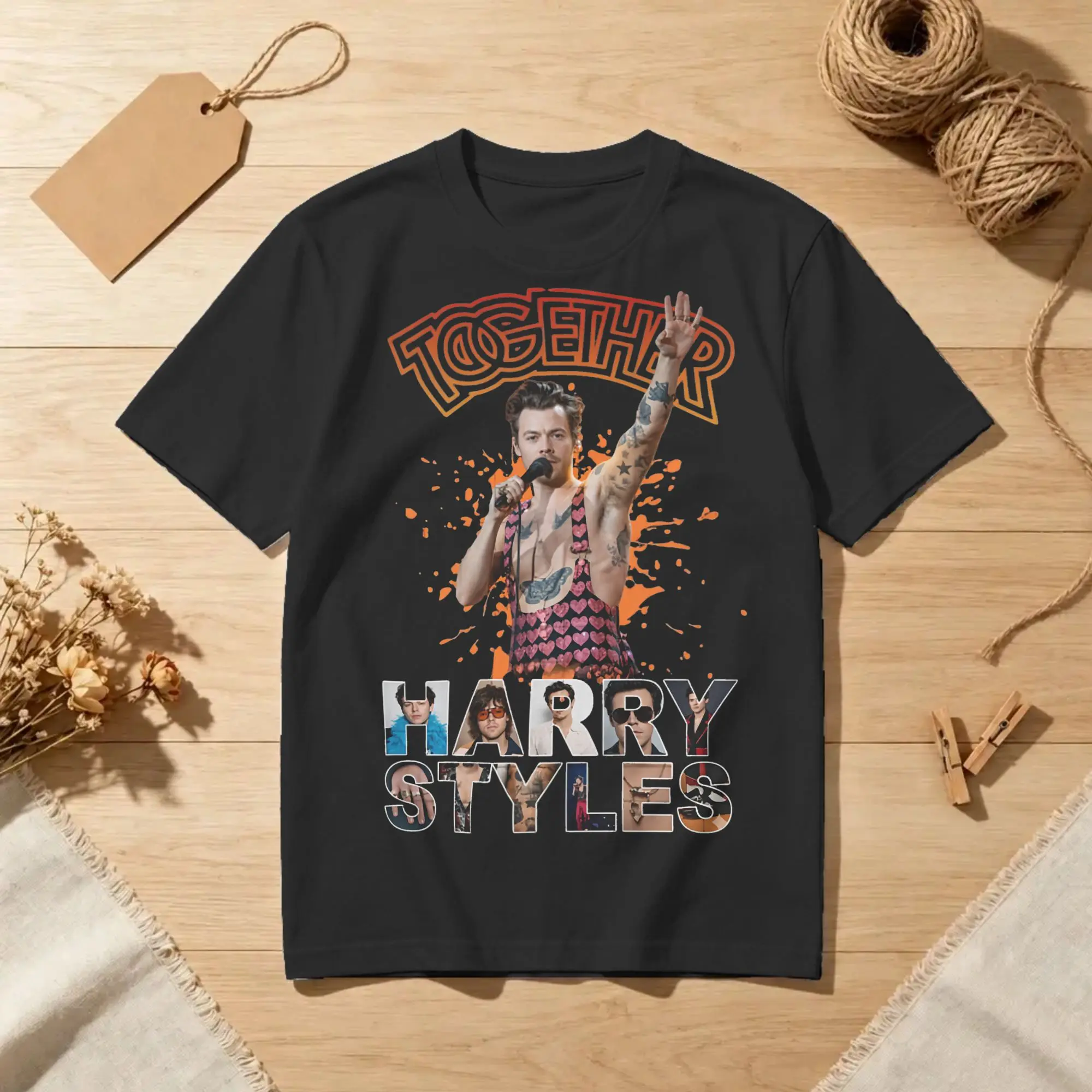 Harrys Styles Together Tour 2027 T Shirts for Men Women Cotton Unique T-Shirts O Neck  Tees Short Sleeve Clothes 4XL 5XL