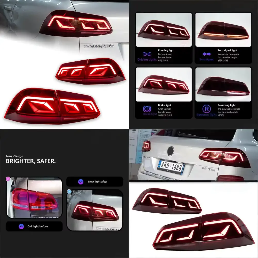 

11-18 Model Year for Rear Taillight Assembly Standard Fitment Old-to-New LED Flowing Turn Signals Brake Lights