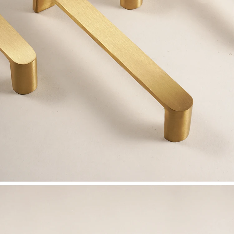 Dooroom Massiver Messing Schrankgriff im Schlichten Stil Kleiderschrank-Zuggriff Messing Matt-Gold Hardware Möbelgriffe – Detail 10