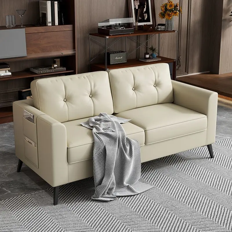 Small Apartment Living Room Lounge Area Reception Rental House Clothing Store Bedroom Italian-style Luxury Sofa,