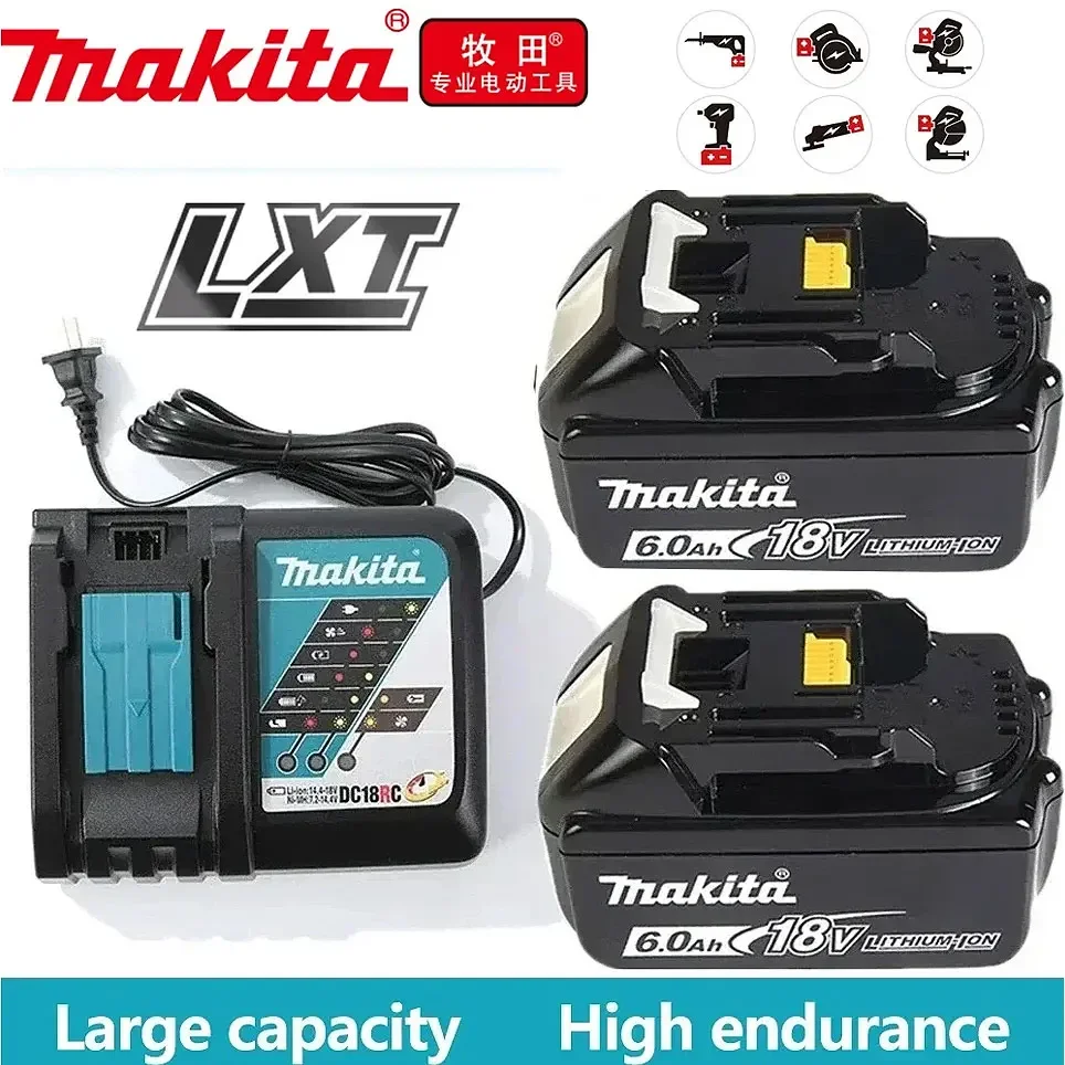 

Genuine makita Battery BL1850B BL1860 BL1850 BL1840 BL1830 screwdriver battery & charger 18v Replacement Power Tool Batteries