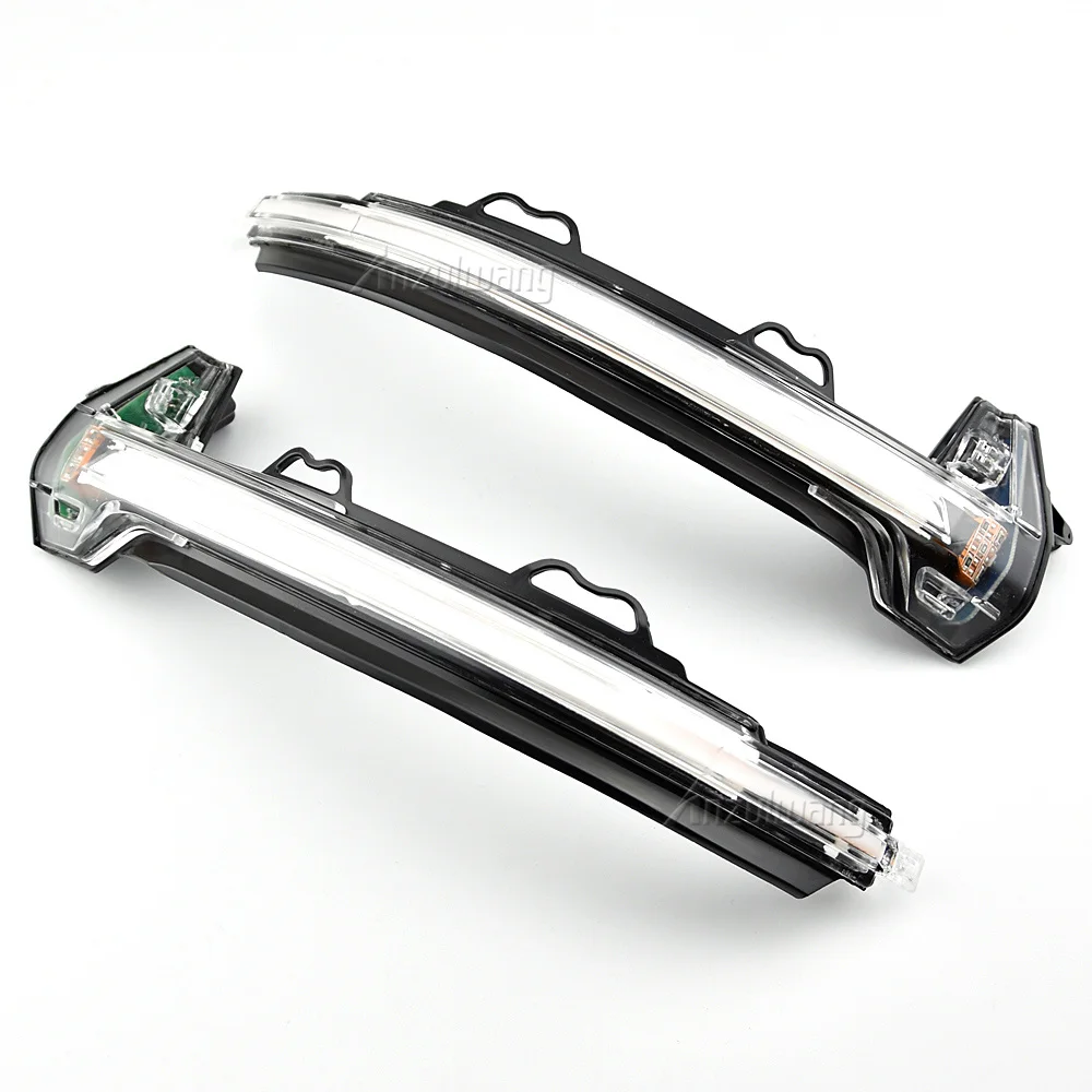 2 قطعة LED ديناميكية بدوره مصباح إشارة الرؤية الخلفية الجانب مرآة مؤشر ضوئي الوامض صالح لأودي A4 S4 RS4 B9 2016-2019 A5 S5 RS5