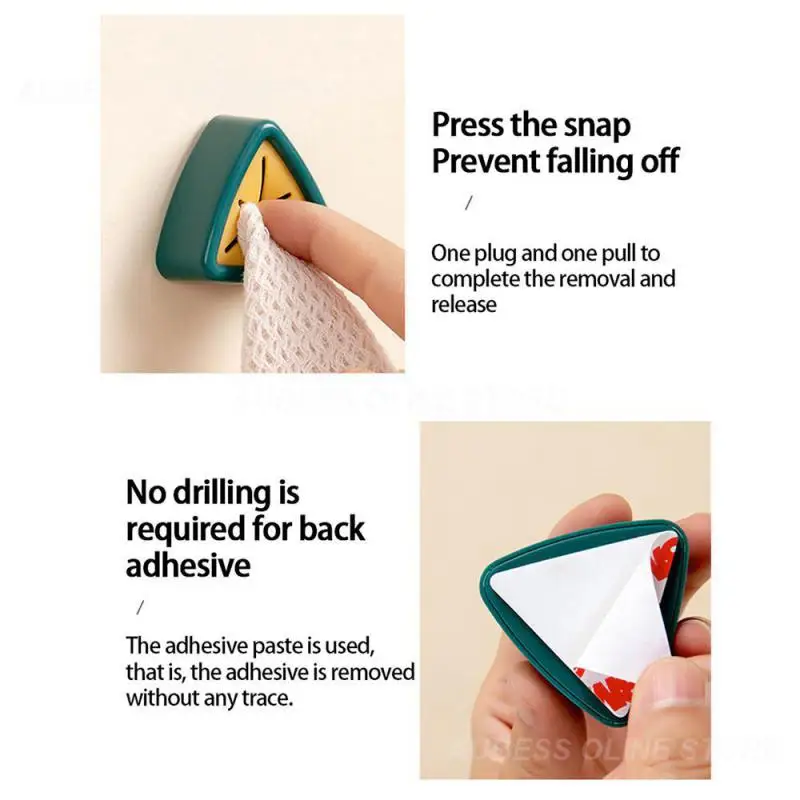 Rag Rack Multipurpose Smooth Dishwashing Towel Clip Innovative Dark Green Hand Towel Organizer Dish Towel Hanging Rack Durable