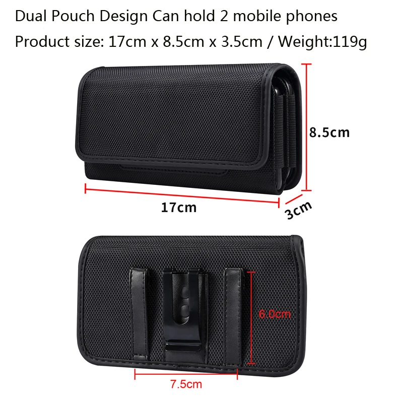 

Dual Pouch Design Belt Clip Holster Case For Samsung S24 S23 S22 S21 Plus S23FE Note20 Ultra Smartphone Waist Bag Mobile Phone