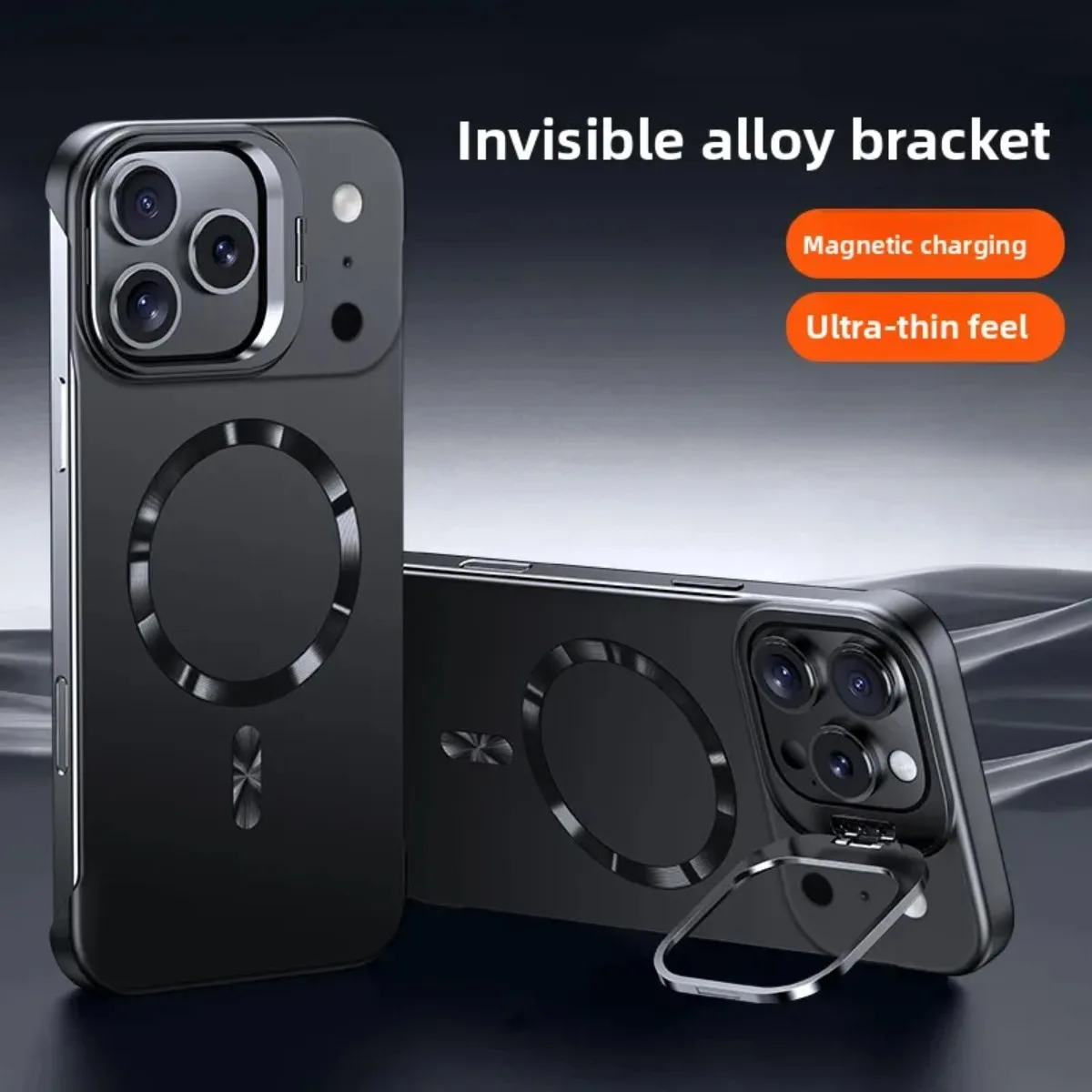 Rahmenlose Ultradünne Magnetische Halterung Handyhülle für iPhone Air 17 16 15 14 Pro Max für MagSafe Kabelloses Laden Schutzhülle