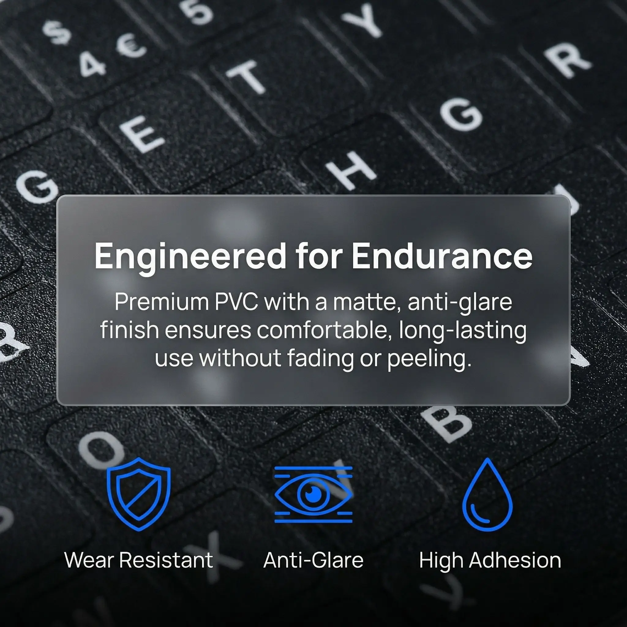 

Non-slip Deutsch Arabic Keyboard Stickers Russian Letter Alphabet Layout Spanish