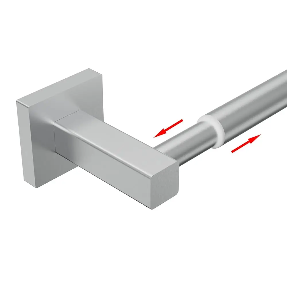 

Держатель для полотенец, регулируемый от 12,7 до 23,2 дюймов, настенная вешалка для полотенец для ванной комнаты, кухни, из нержавеющей стали SUS 304.