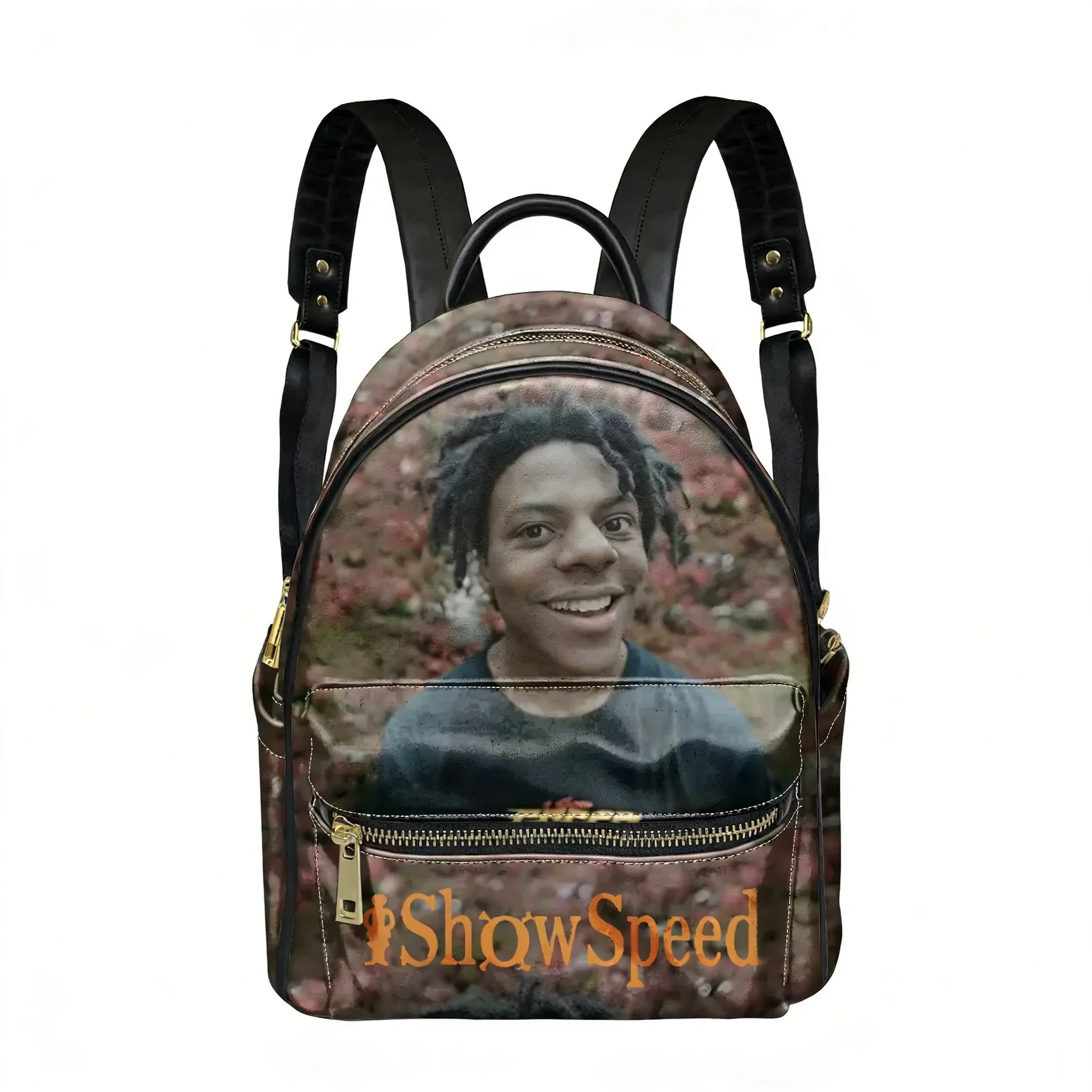 

IShowSpeed Hip hop Rap Singer Backpack Womens Men Personalized Double Shoulder Bag Business Travel Bookbag Rucksack Gift Daypack