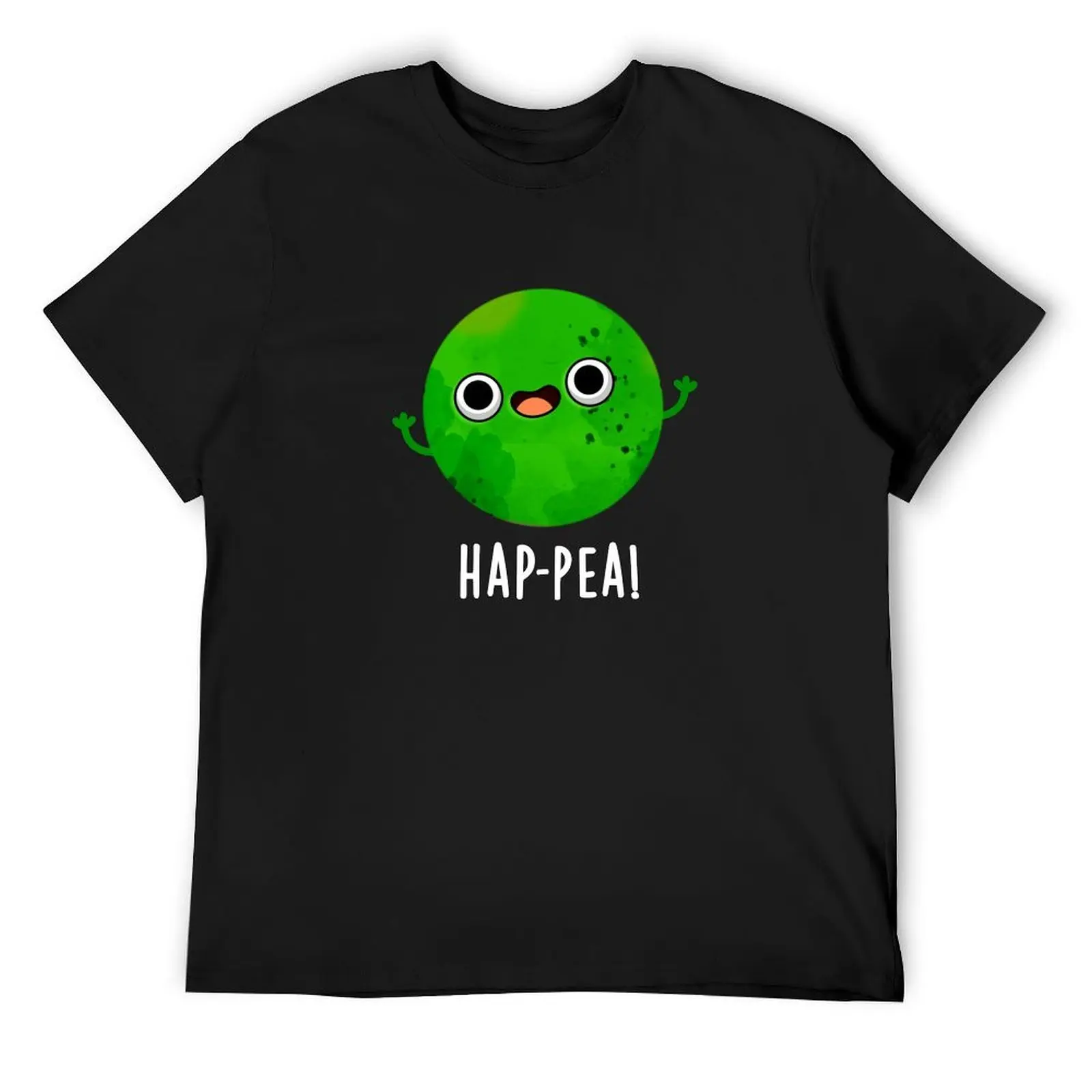 

Hap-pea Funny Happy Pea Puns (Dark BG) T-Shirt designer shirts custom shirt mens plain t shirts