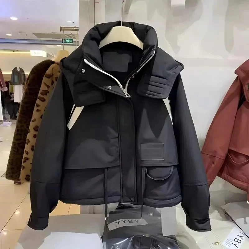 Woman Clothes Women's Jacket New Extra-large Size Advanced Sense Tooling Jacket Women's Spring And Autumn Hooded Jackets