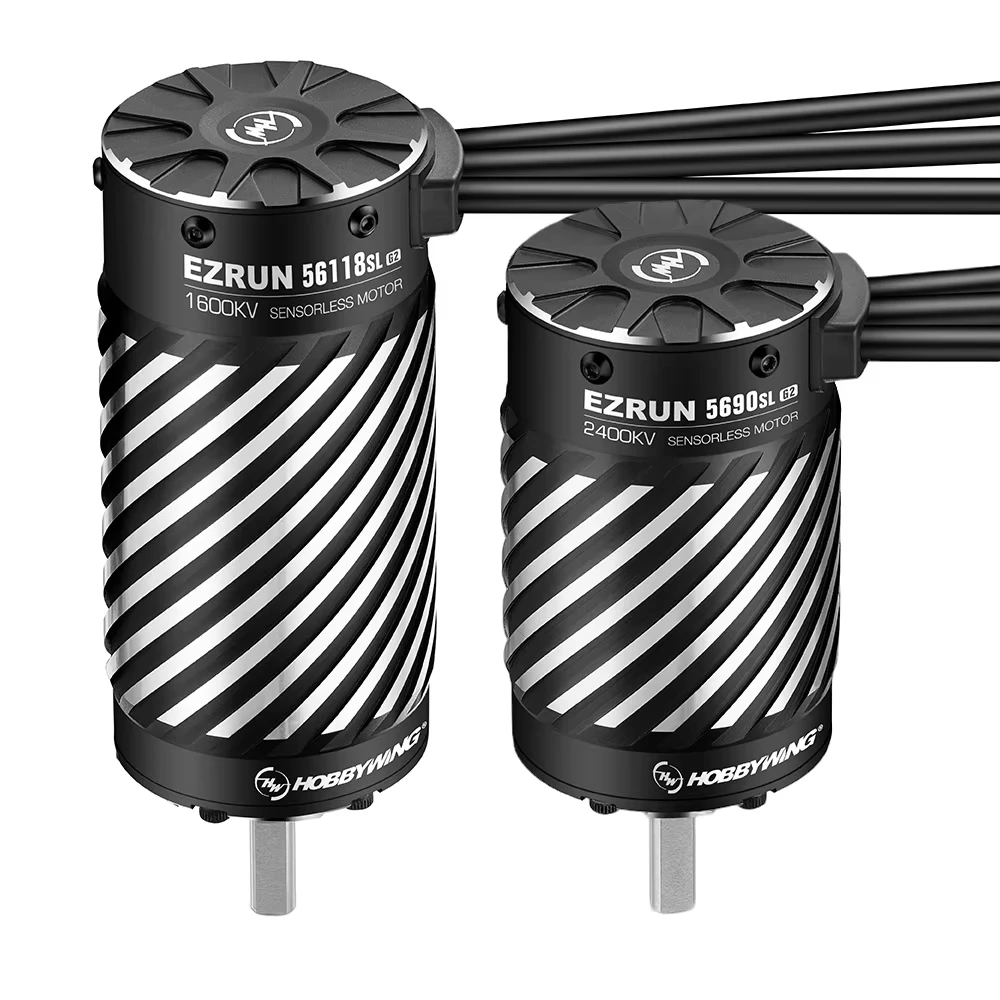 

Hobbywing EZRUN MAX5 HV PLUS G2 330A 6-12S ESC & 5690SL 2400KV/56118SL 1600KV G2 Motor For RC 1/5 1/7 1/8 RC Car Truck