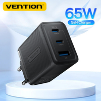 Vention 65W GaN Charger Type C USB 3.0 PD Fast Charging for Laptop Quick Travel Charger for iPhone Xiaomi MacBook PC Accessories