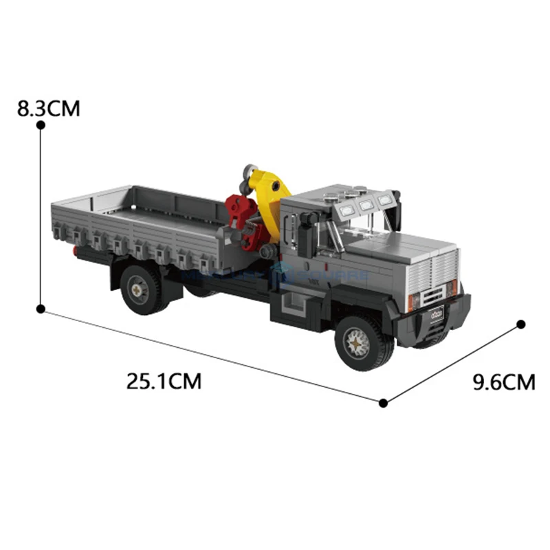 Klassieke kraanwagen MOC 660239   Van Vuilnis Auto Bouwstenen Stad Transportvoertuig Bakstenen Model Speelgoed Cadeauset Kinderen Volwassen