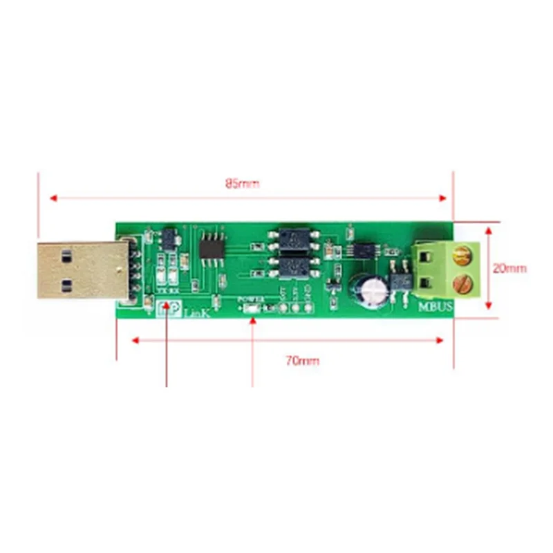 B50B-USB a MBUS Modulo Slave MBUS Master Slave Comunicazione Debug Bus Monitor TSS721 Nessuna Spontaneità Auto Raccolta