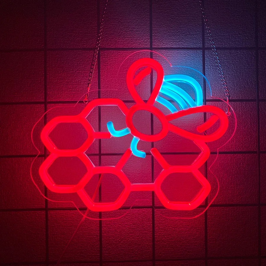 تستخدم لتزيين الغرف وغرف الألعاب والنوادي والمكاتب وعلامات النيون للحيوانات والرموز اللطيفة للببغاوات والنحل، مدعومة بمنفذ USB