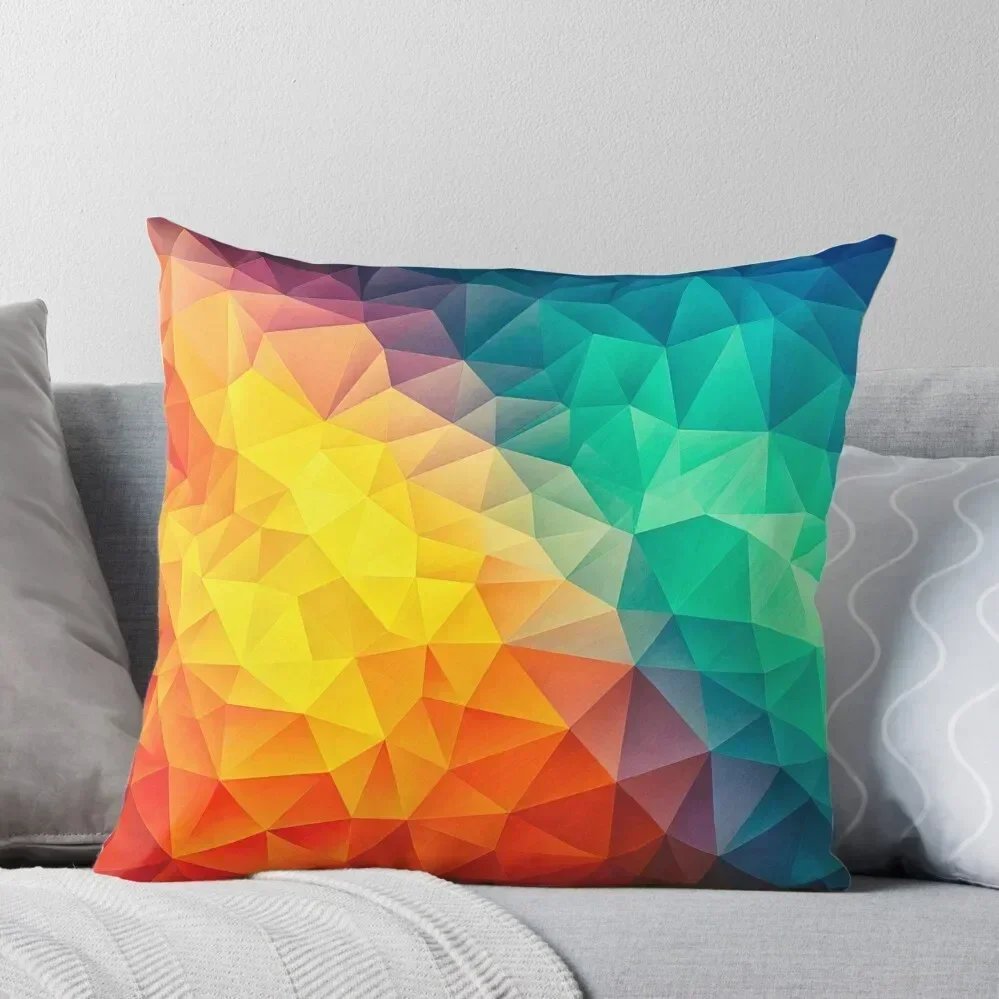 Abstract Multi Color Cubizm Painting Throw Pillow pillows decor home Cushions pillow