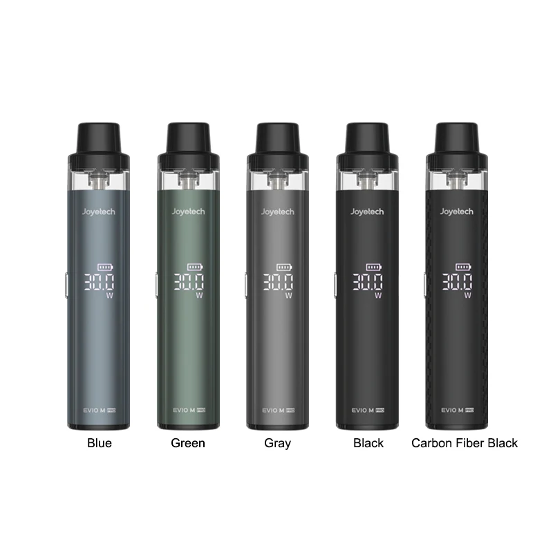 الأصلي Joyetech EVIO M Pro Kit Vape 1100mAh بطارية 30W 2ml 0.6ohm & 0.8ohm مبخر السجائر الإلكترونية