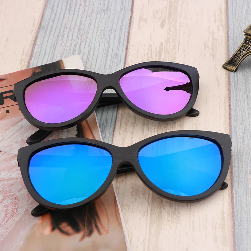 

Bamboo Black Sunglasses Men Women Handmade Glasses UV400 Polarized lentese de sol de hombres Designer Fashion Vintage Eyewear