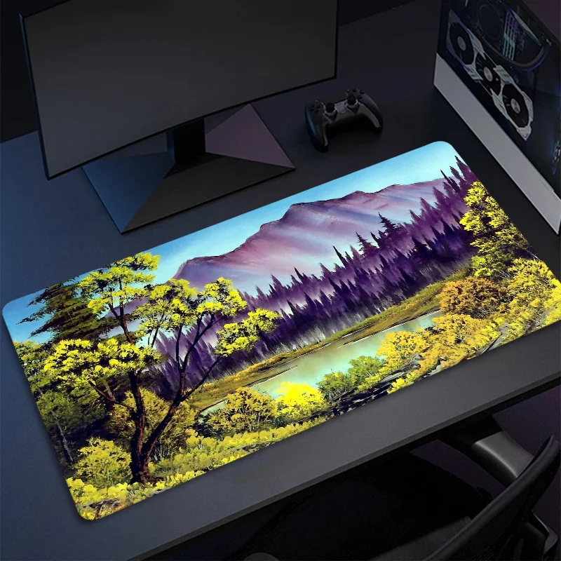 Large Mouse Pad Xxl Landscape Painting Pc Accessories Game Mats Desk Mat Deskmat Mousepad Gamer Gaming Mause Anime Office Pads