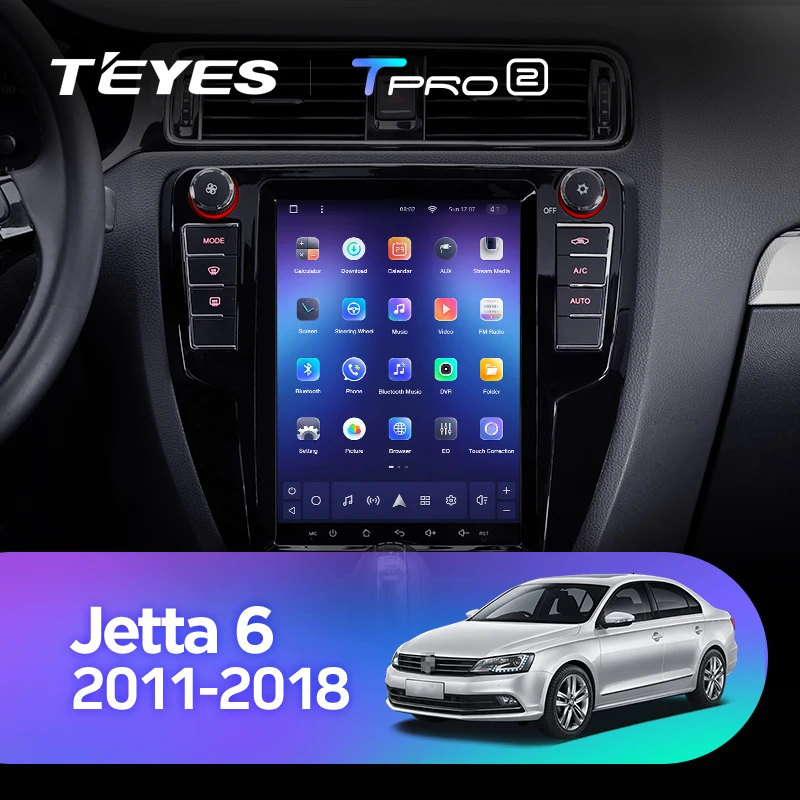 TEYES TPRO 2 For Volkswagen Jetta 6 2011 - 2018 For Tesla style screen Car Radio Multimedia Video Player Navigation GPS Android No 2din 2 din dvd