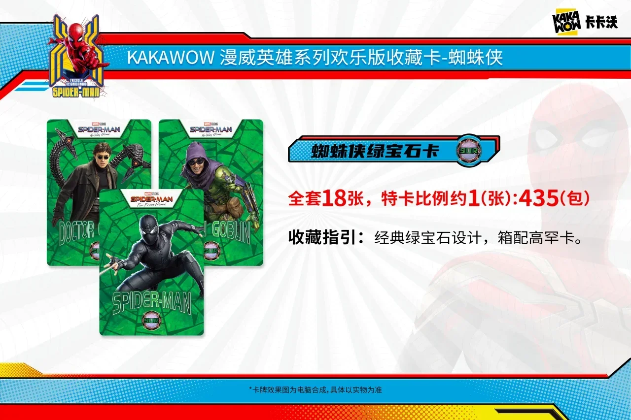 KAKAWOW Marvel Card Hero Series Happy Edition Card Spider-Man Iron Man Rare Anime Character Collection Card Kids Toys Gift