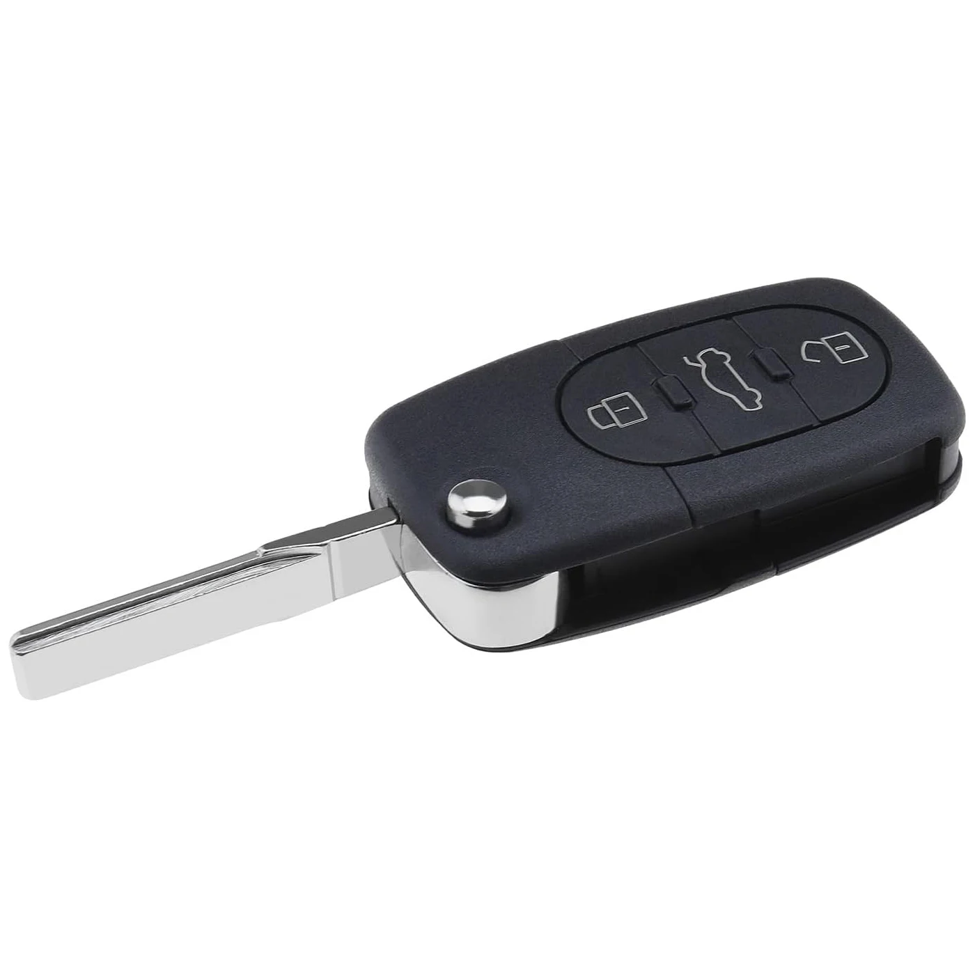 3 زر للطي الوجه البعيد مفتاح السيارة فوب قذيفة لأودي TT A2 A3 A4 A6 A8 تقطيعه شفرة HAA #3