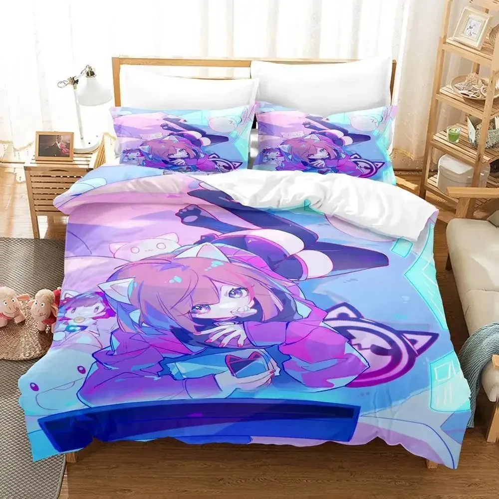 Cytus ii Bettwäsche-Set Single Twin Full Queen King Size Bett Set Erwachsenen Kind Schlafzimmer Bett bezug Sets 3D-Druck Anime Bettlaken Set