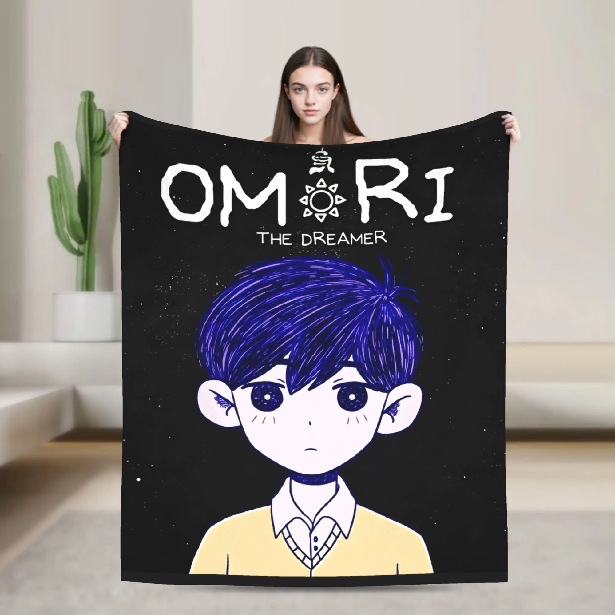 Omori Funny Sunny Blankets Quality Soft Video Games Throw Blanket Autumn Decorative Living Room Aesthetic Bedspread