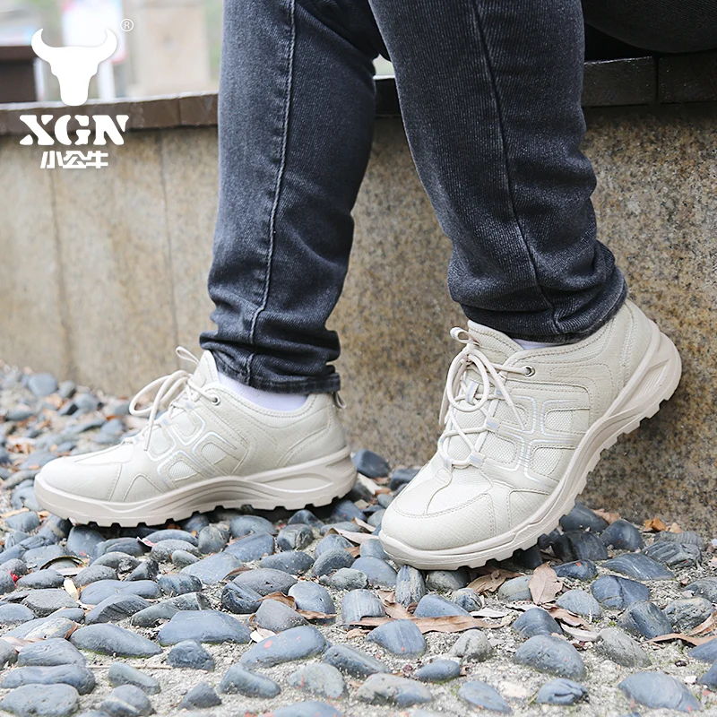 XGN Botas tácticas transpirables malla desierto senderismo viaje - imagen 4