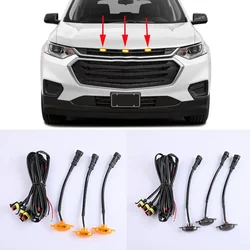 For Chevrolet Traverse 2018 2019 2020 2021 LED Car Front Grille Amber Light Raptor Style Lamp Kit 3Pcs/Set