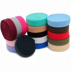 5 Yards/Roll 20mm piega su elastici elastici intrecciati elasticizzati per cravatte per capelli accessori per abbigliamento in vita con rifiniture in pizzo cucito