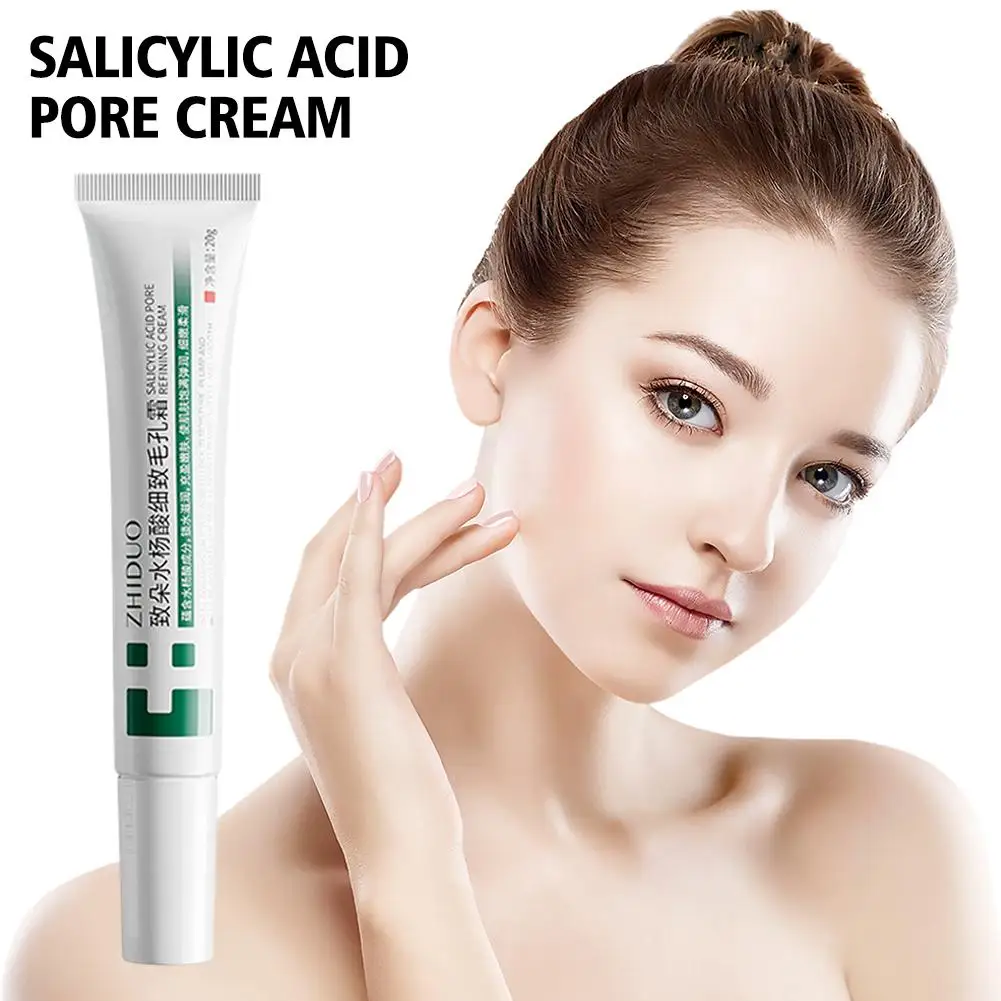 20g Salicylic Acid Cream Improve Treatment Pimple Anti-Acne Shrink Pores Oil Control Moisturizing Smooth Skin Gel For Oily S2W4