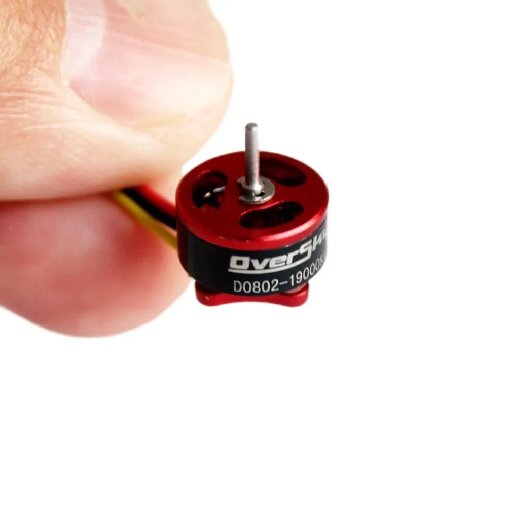 D0802 Brushless Motor 16000KV 19000KV 25000KV 1.0mm Shaft 9N12P 1-2S Lipo for 65-85mm FPV Quadcopter Frame Replacement Motor