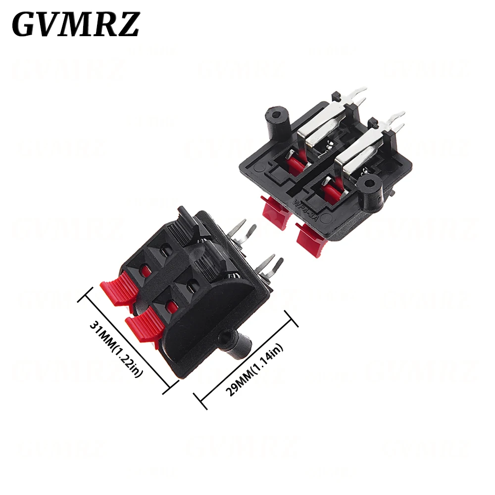 5PCS Plastic 2/4/6/8/12 Positions Connector Terminal Push In Jack Spring Load Audio Speaker Terminals Breadboard Clip WP2 -4 -1