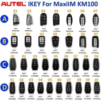 Autel MaxiIM KM100 IKEY Newest Series Universal Programmable Smart Car Key Fob For BMW/Hyundai/Nissan/Chrysler/Ford/Honda/GM