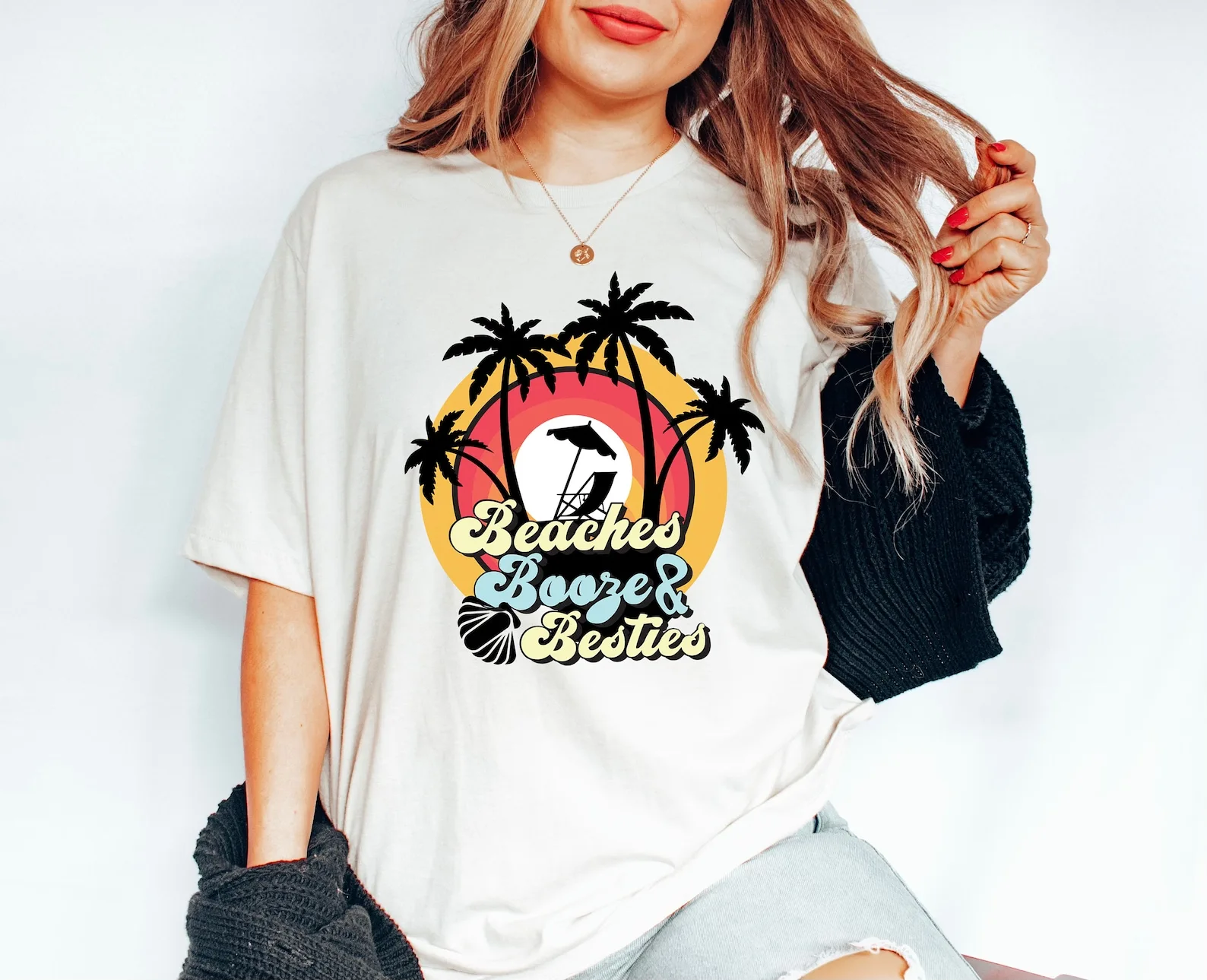 

Beach Shirt Summer Cute Hello Vacation Shirts For Women