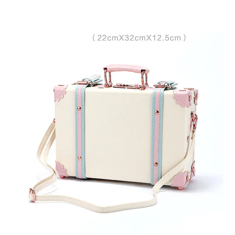 2024 Retro New Women Vintag PU Travel Suitcase Luggage sets,13