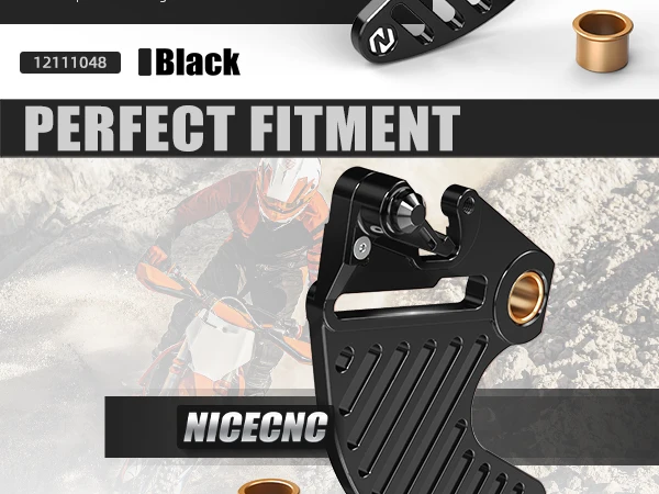 NICECNC Bremsenscheibenschutz hinten für EXC 300 EXC-F 350 TPI Six Days 2004-2026 und STARK VARG MX/EX Elektro-Dirtbike 2024 2025 – Detail 2