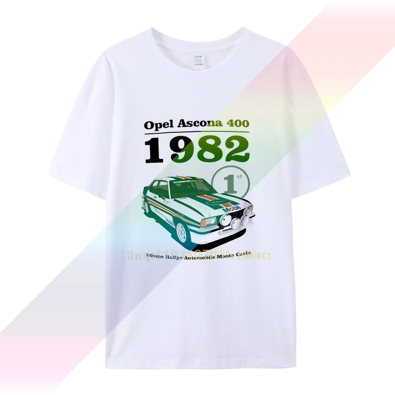 

OPEL ASCONA 1982 T SHIRT CLASSIC CAR RALLY TRACK BIRTHDAY PRESENT GIFT 1980'S