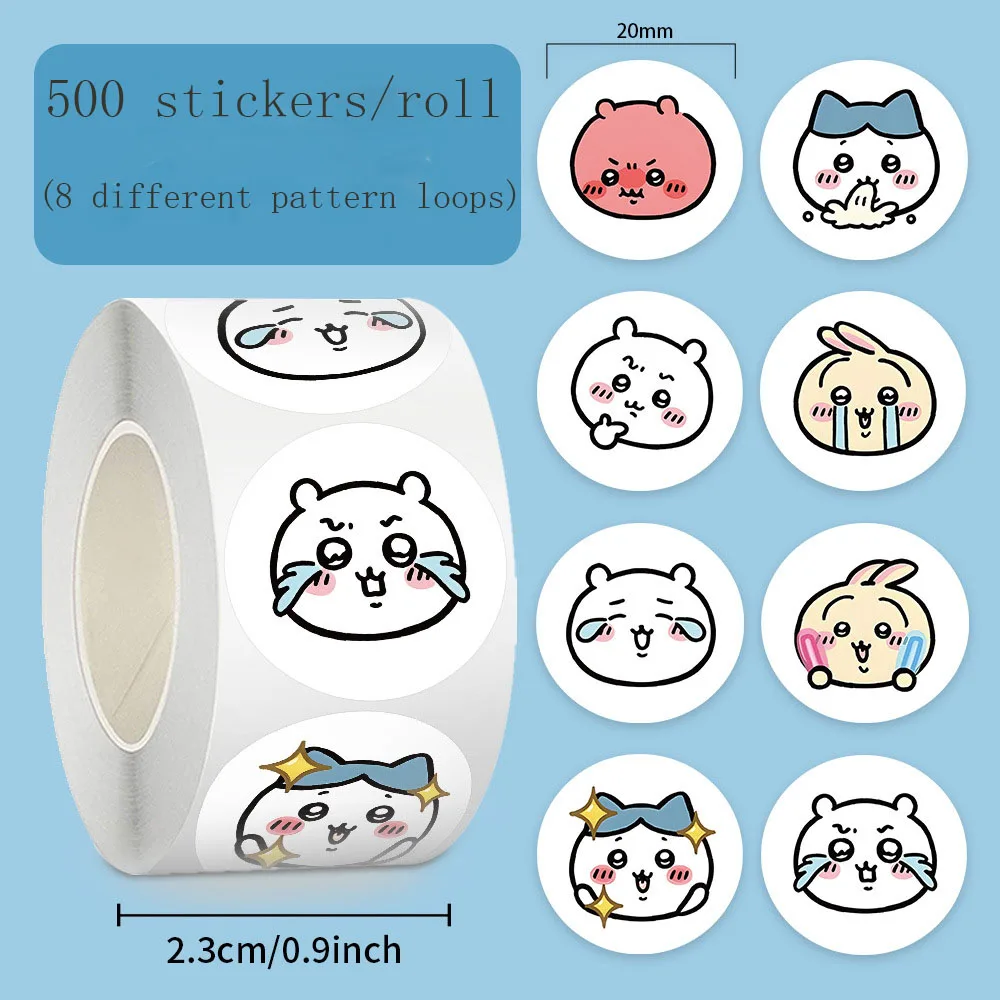 

ChiiKawa sticker roll, ChiiKawa sealing sticker, cute children's planner material sticker, adhesive film cutting tape