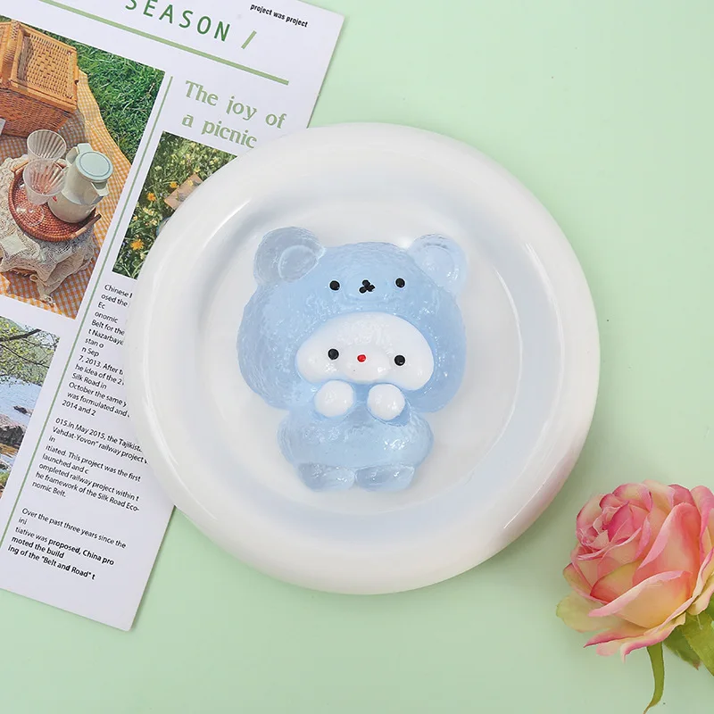 1 pz Spremere Giocattoli Orsetto Simpatico Cartone Animato TPR Materiale Alleviare Lo Stress Giocattolo Regalo Di Compleanno per Ragazzi e Ragazze Agitarsi Giocattoli