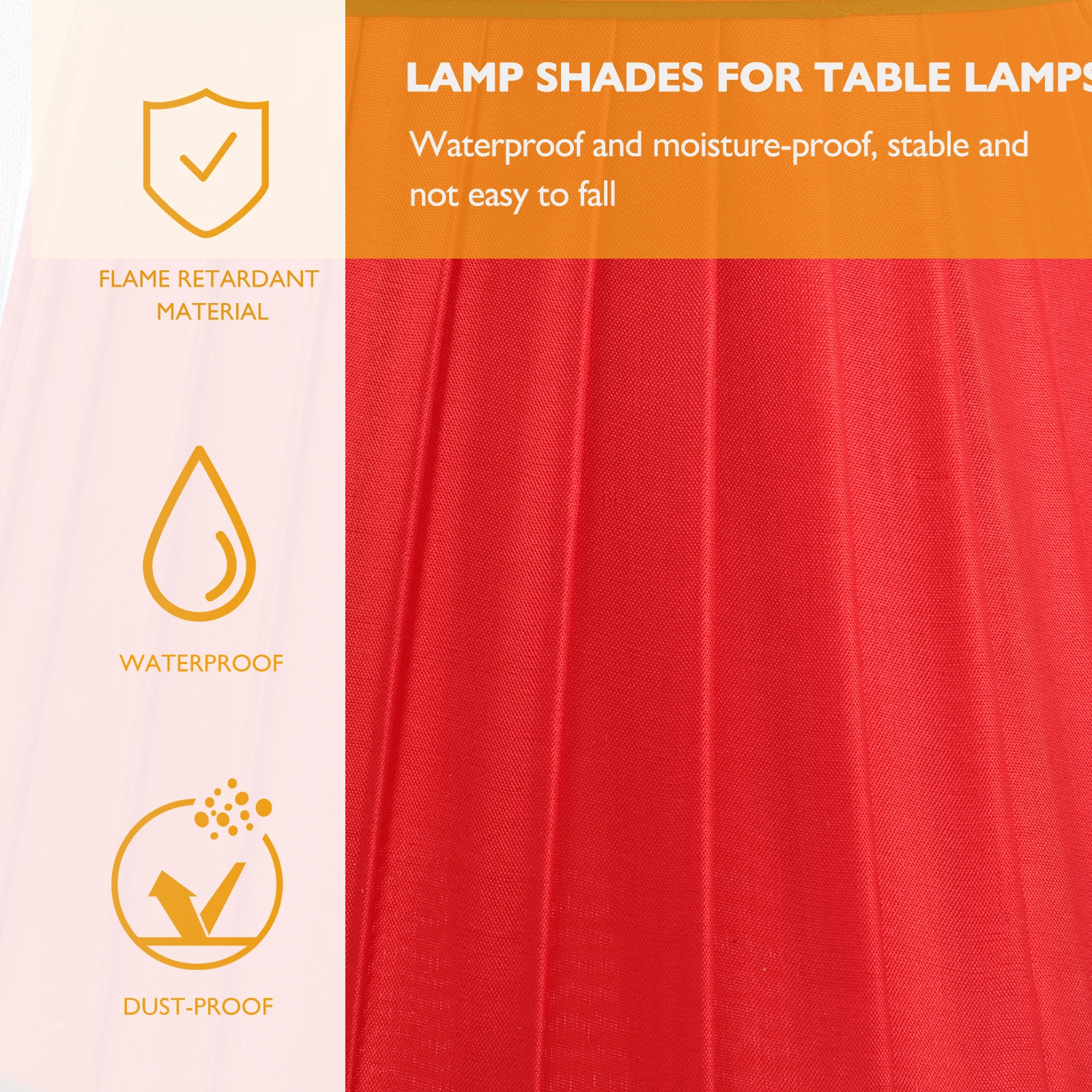 

Cloth Lampshade Elegant Pleated Design Bedroom Living Room Table Floor Lamp Shade Replacement Cover Soft Light Decoration